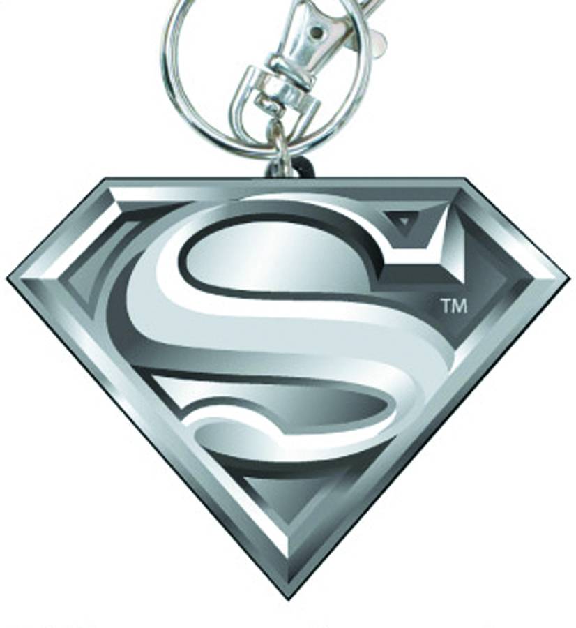 Superman Symbol Pewter Keyring