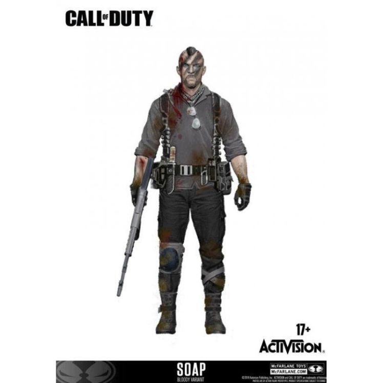Call of Duty Action Figure John 'Soap' Mactavish Variant Exclusive Incl. Dlc 
