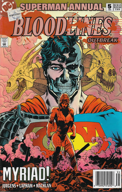 Superman Annual #5 [Newsstand]-Fine (5.5 – 7)