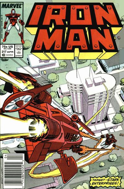 Iron Man #217 [Newsstand] - Vf- 7.5