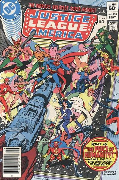 Justice League of America #218 [Newsstand]-Good (1.8 – 3)