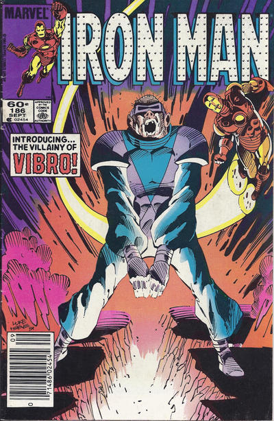 Iron Man #186 [Newsstand]-Near Mint (9.2 - 9.8)