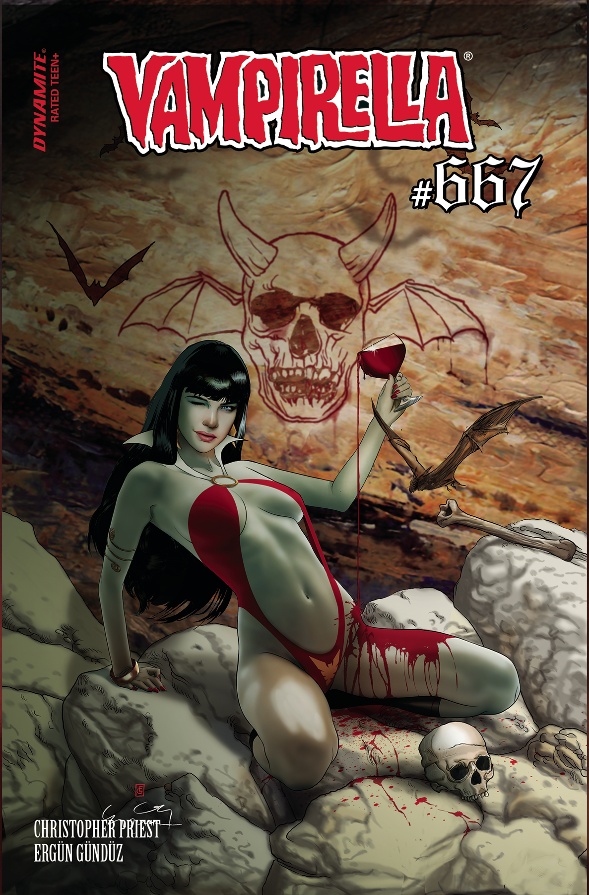 Vampirella #667 Cover F 7 Copy Incentive Gunduz Original