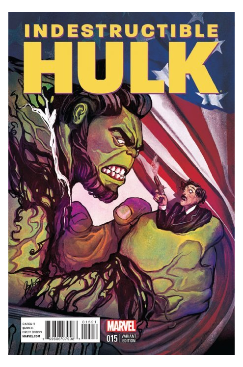 Indestructible Hulk #15 (Del Mundo Time Travel Variant) (2012)