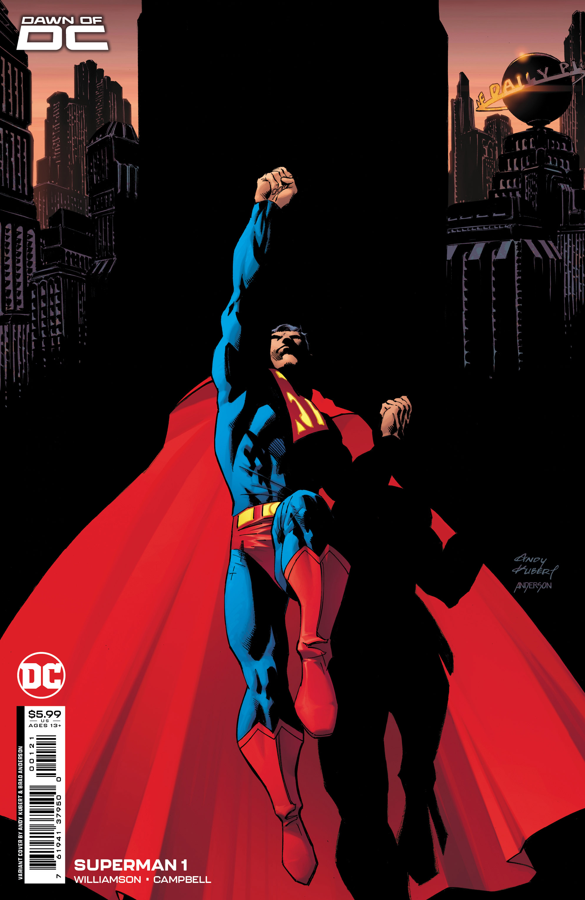Superman #1 Cover B Andy Kubert Card Stock Variant (2023)