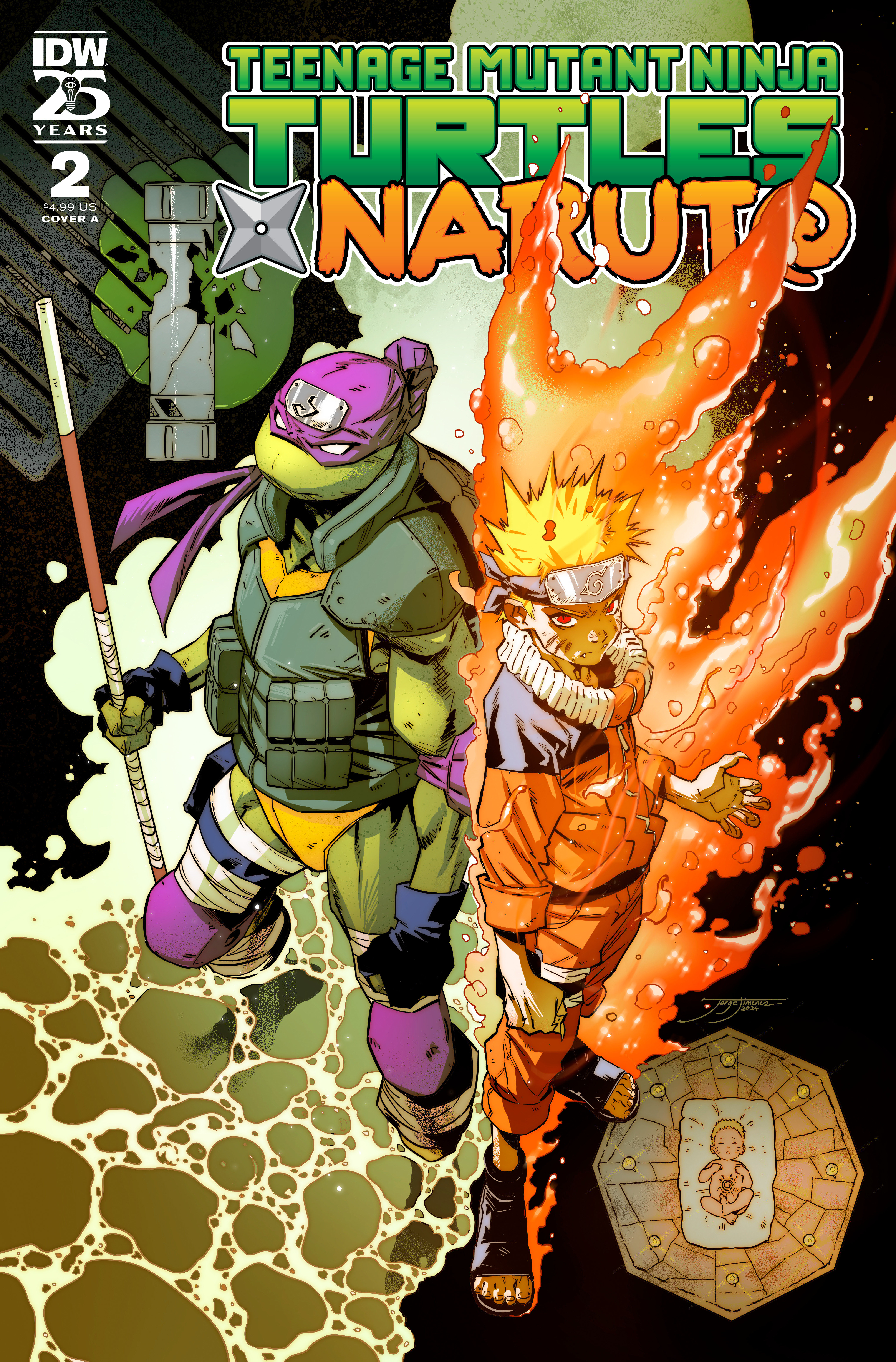 Teenage Mutant Ninja Turtles x Naruto #2 Cover A Jiménez