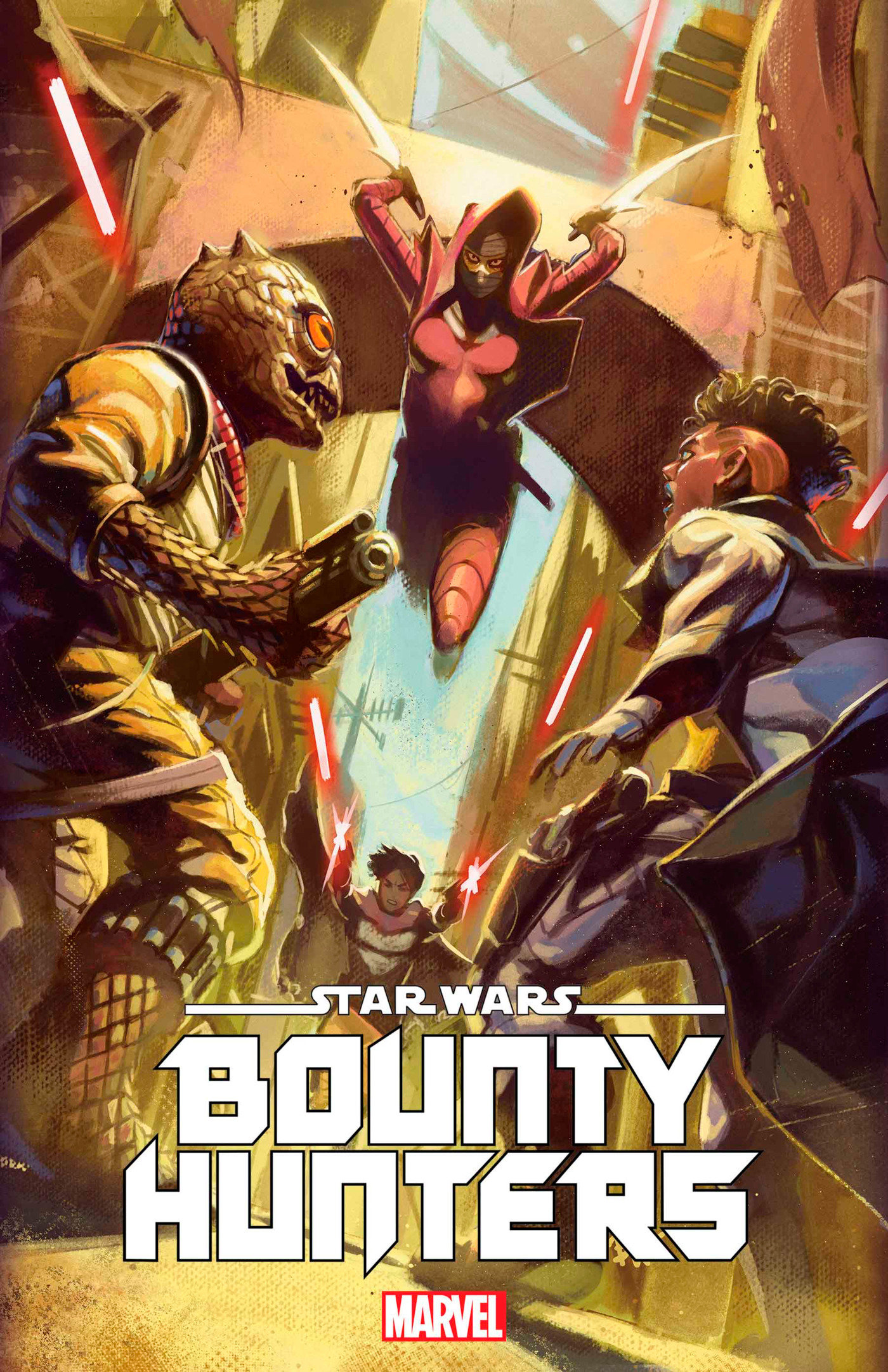 Star Wars: Bounty Hunters #40 Ben Harvey Variant (Dark Droids) 1 for 25 Incentive