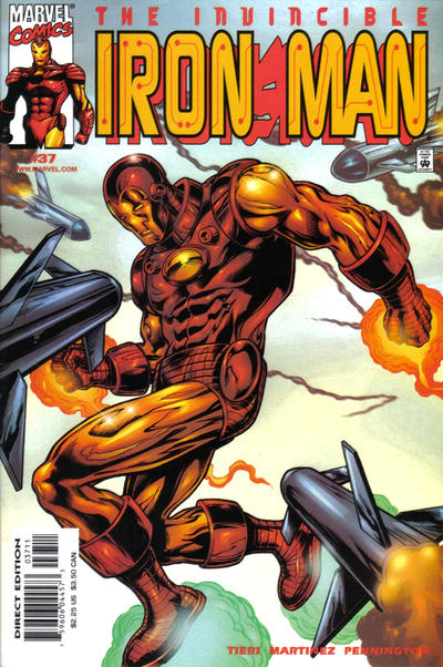 Iron Man #37 [Direct Edition]-Near Mint (9.2 - 9.8)