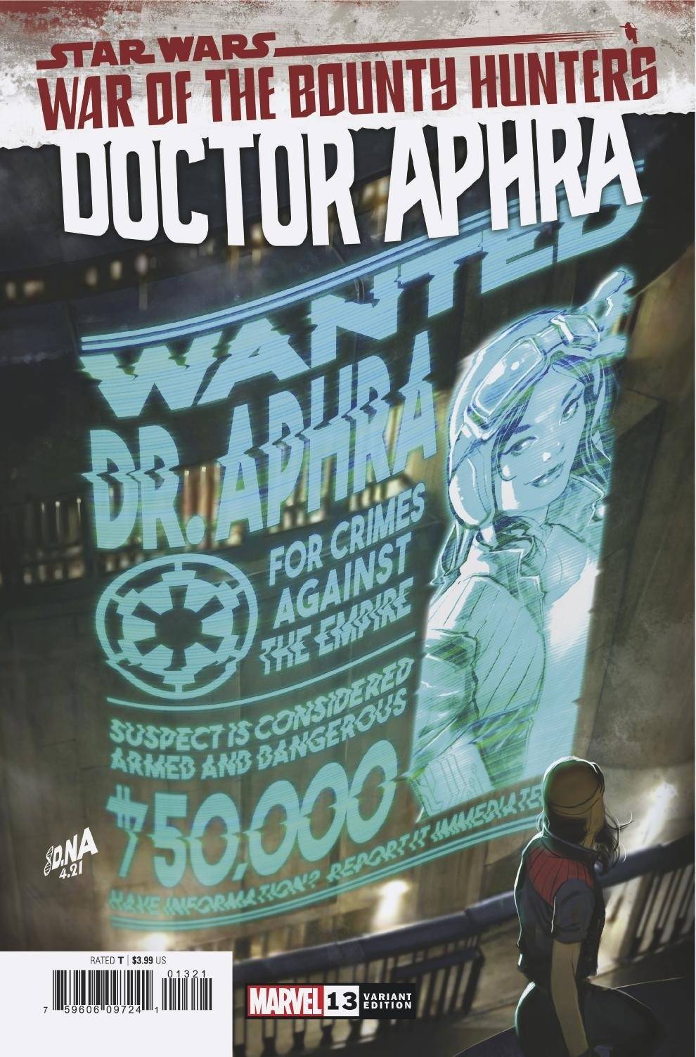 Star Wars Doctor Aphra #13 Wanted Poster Variant War of The Bounty Hunters (2020)