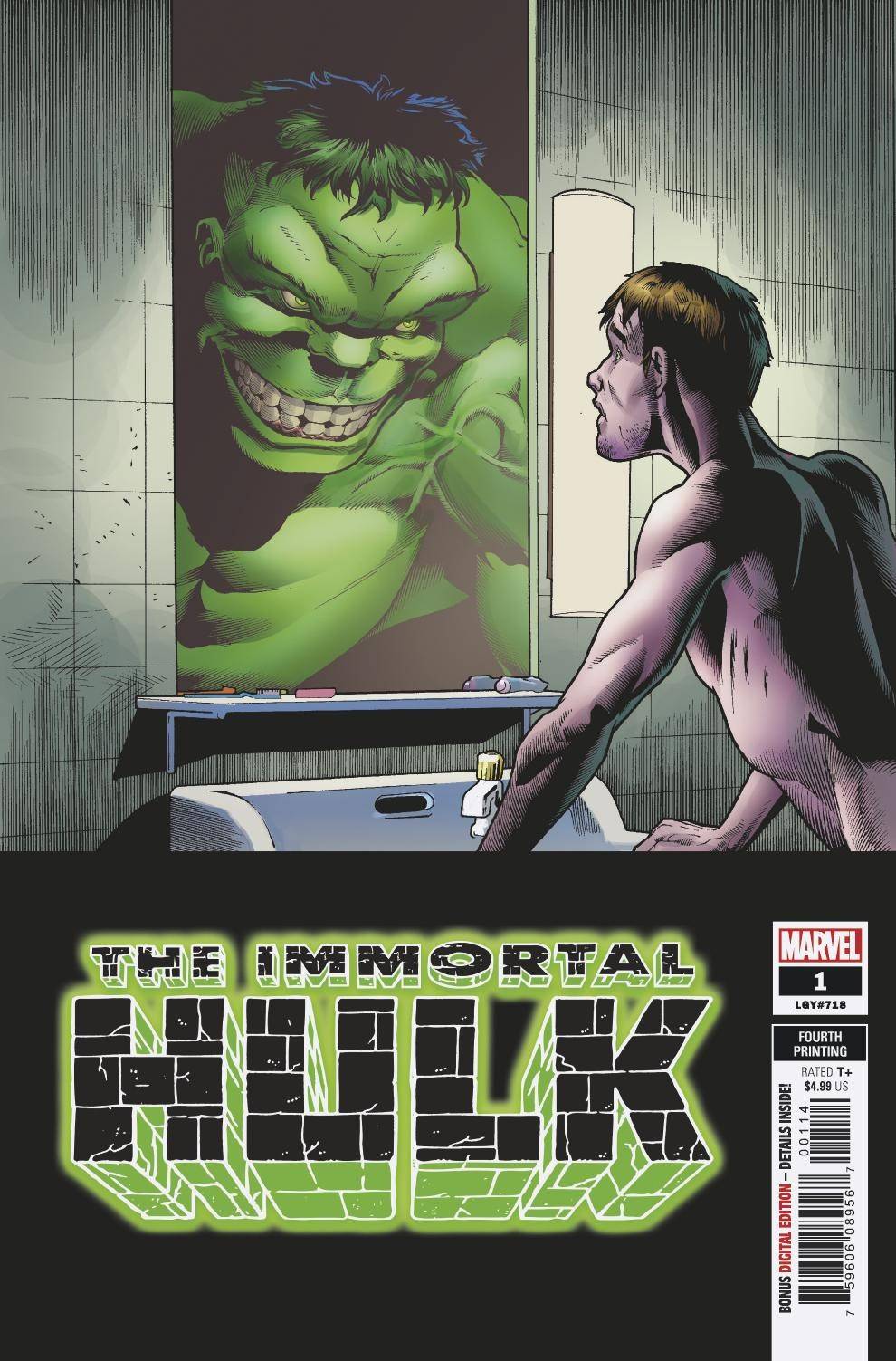 Immortal Hulk #1 4th Printing Bennett Variant (2018)