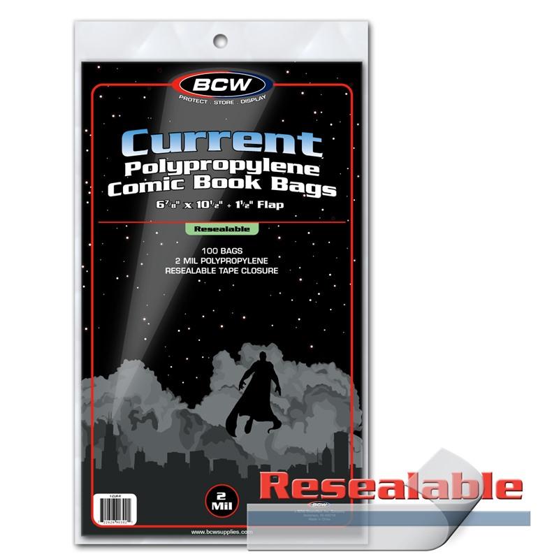 BCW Resealable Current/Modern Comic Bags (100ct)