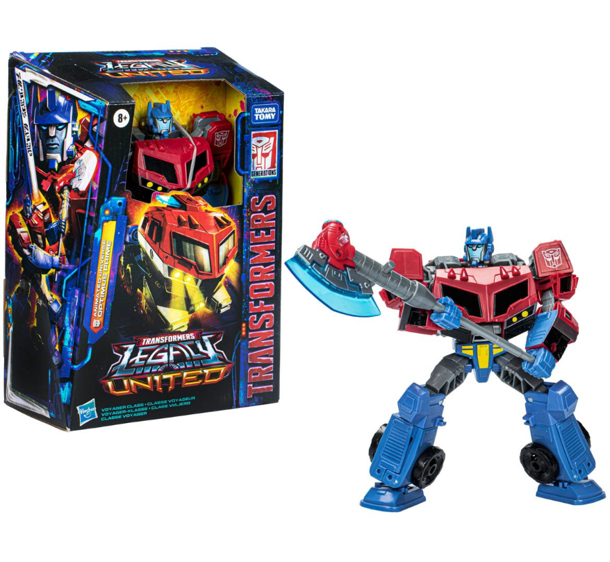 Transformers Generations Legacy United Voyager Animated Optimus Prime Action Figure
