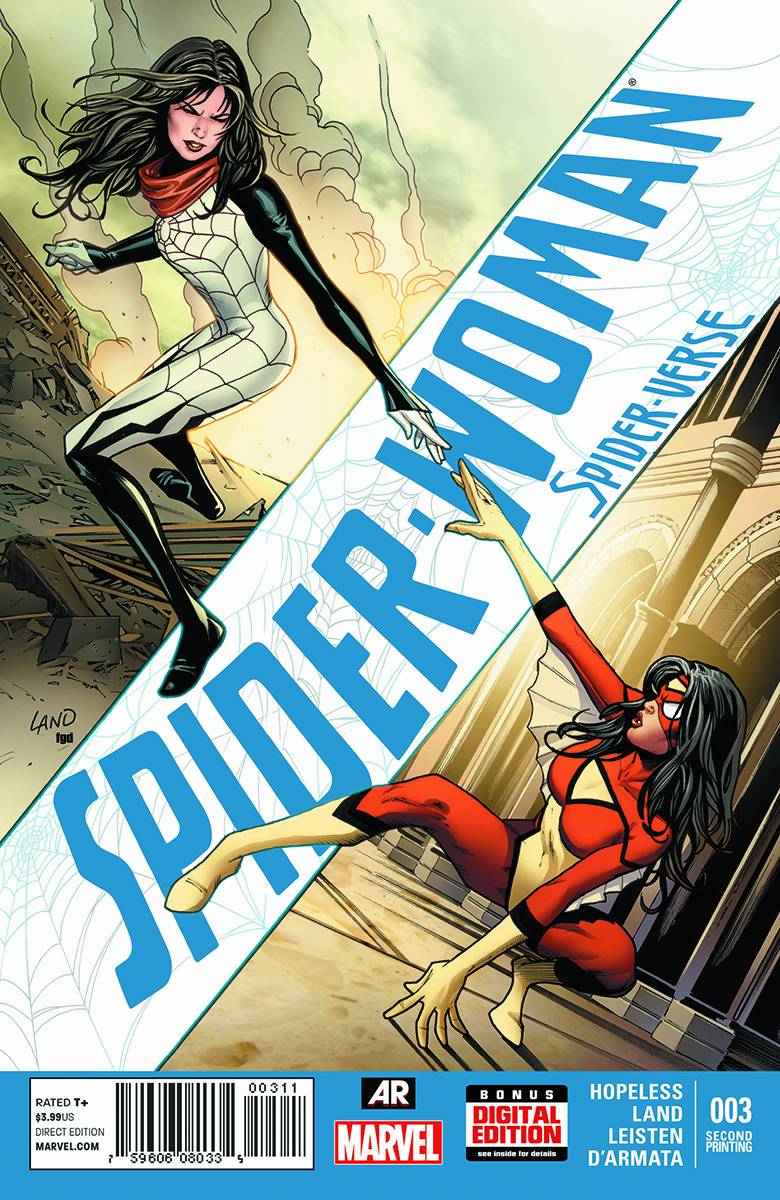 Spider-Woman #3 Land 2nd Printing Variant Sv