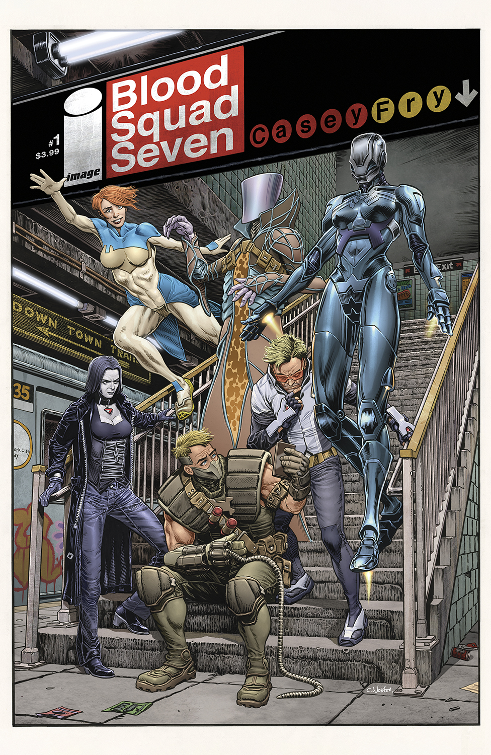 Blood Squad Seven #1 Cover B Chris Weston Variant