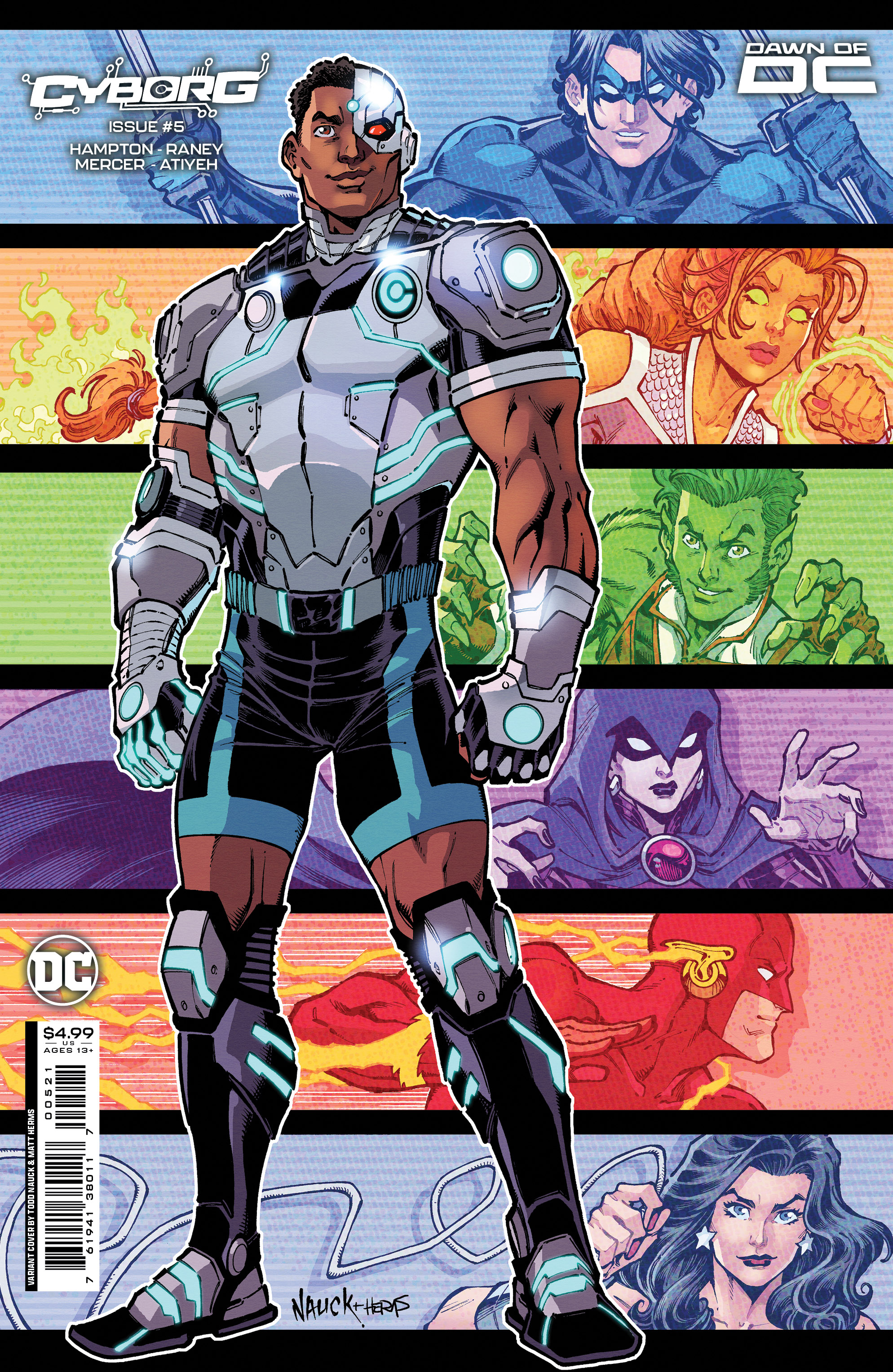 Cyborg #5 Cover B Todd Nauck Card Stock Variant (Of 6)