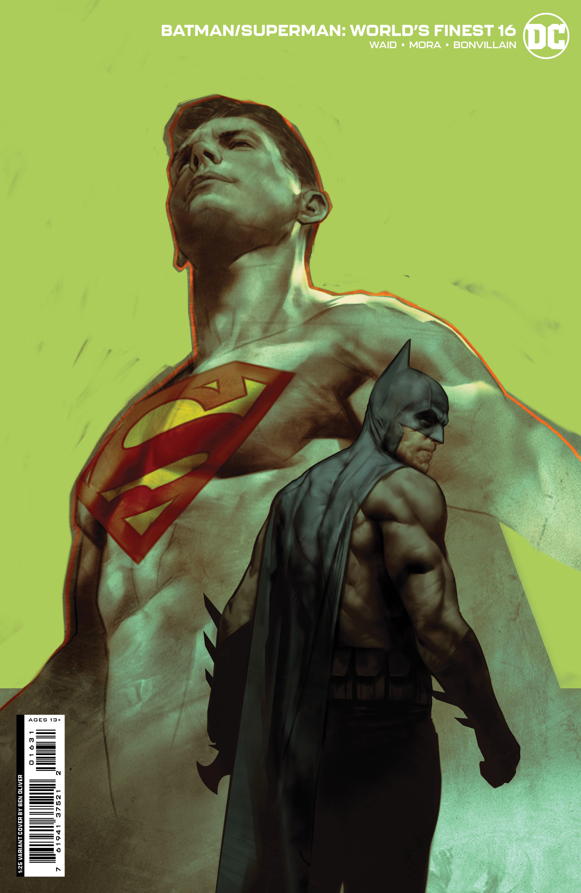 Batman Superman Worlds Finest #16 Cover E 1 for 25 Incentive Ben Oliver Card Stock Variant