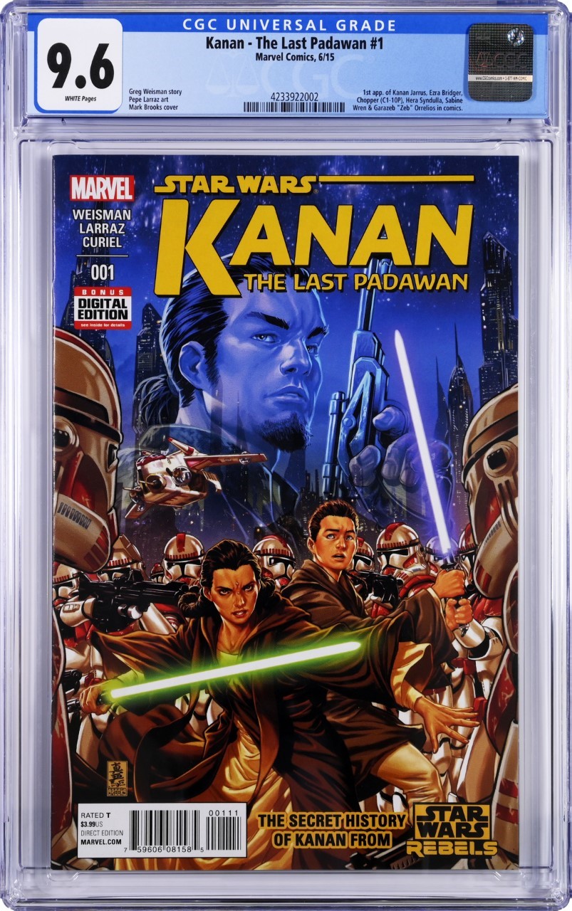 Star Wars: Kanan The Last Padawan #1 Cgc 9.6 Nm+ (O)