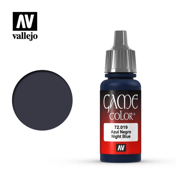 Vallejo Game Color Night Blue Paint, 17ml