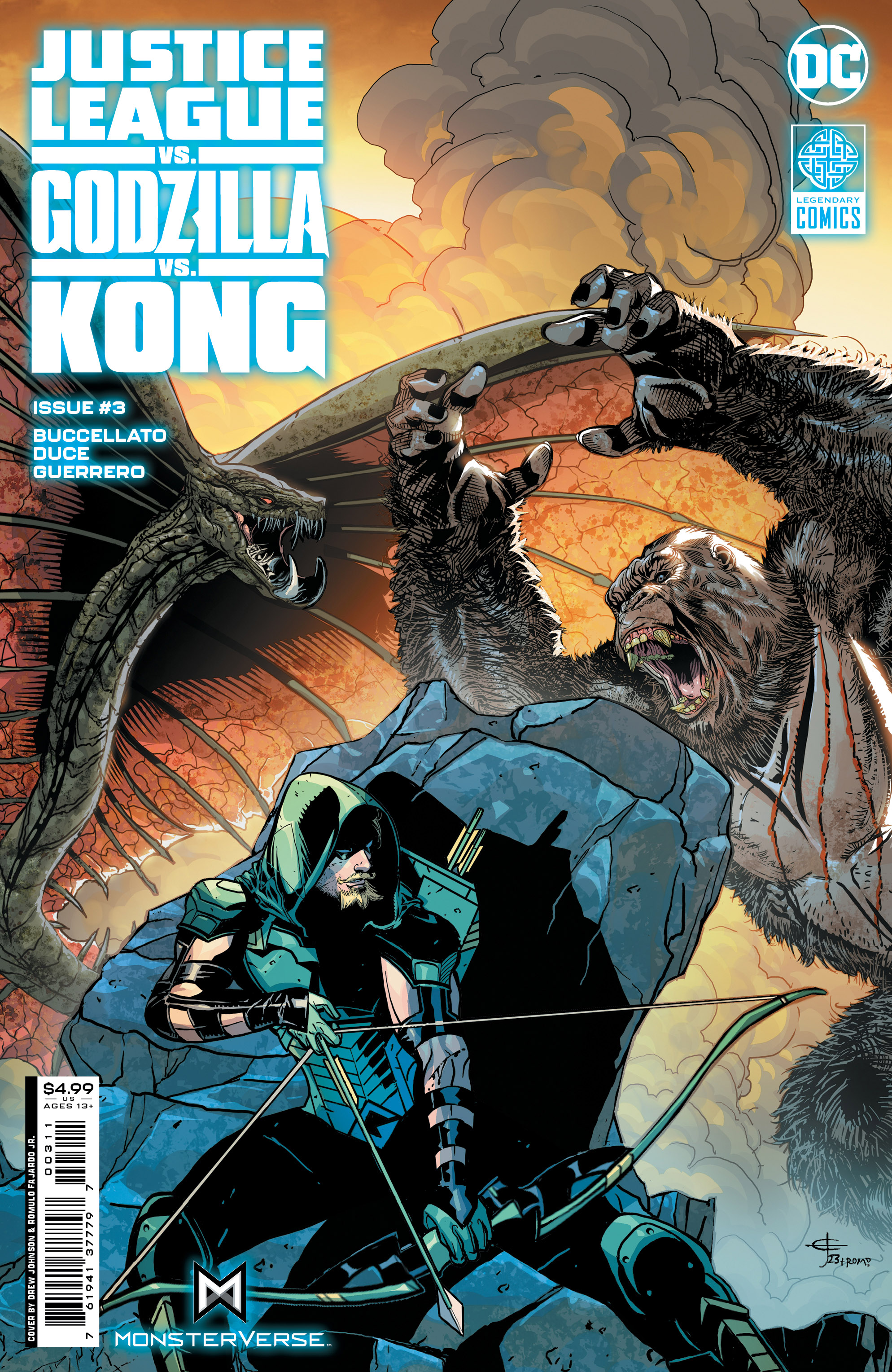 Justice League Vs Godzilla Vs Kong #3 Cover A Drew Johnson (Of 7)