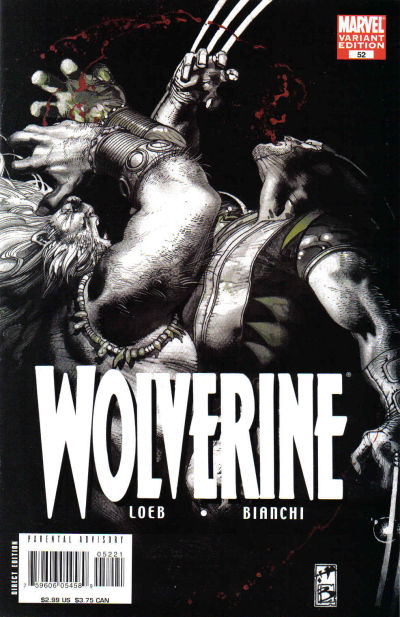 Wolverine #52 Black & White Variant-Near Mint (9.2 - 9.8)