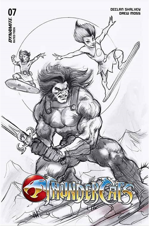 Thundercats #7 Cover W 1 for 10 Last Call Incentive Parrillo Line Art Virgin Variant