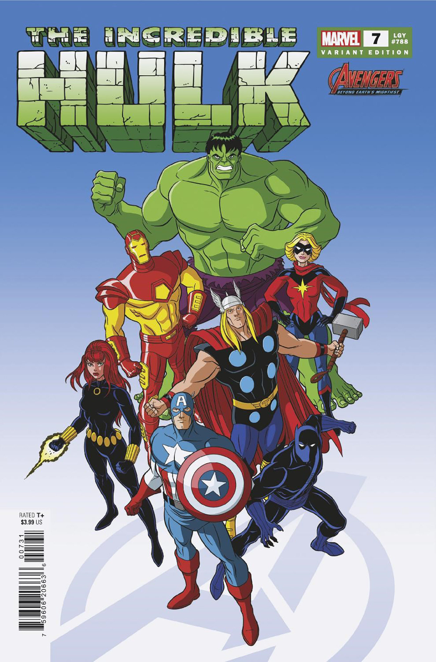 Incredible Hulk #7 Tim Levins Avengers 60th Variant