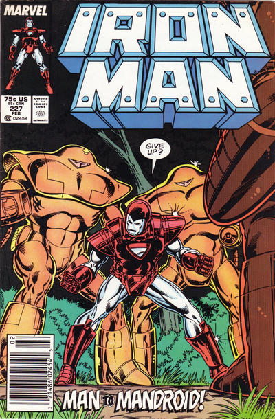 Iron Man #227 [Newsstand]-Fine (5.5 – 7) [Multiple 80'S Celebrity Cameos]