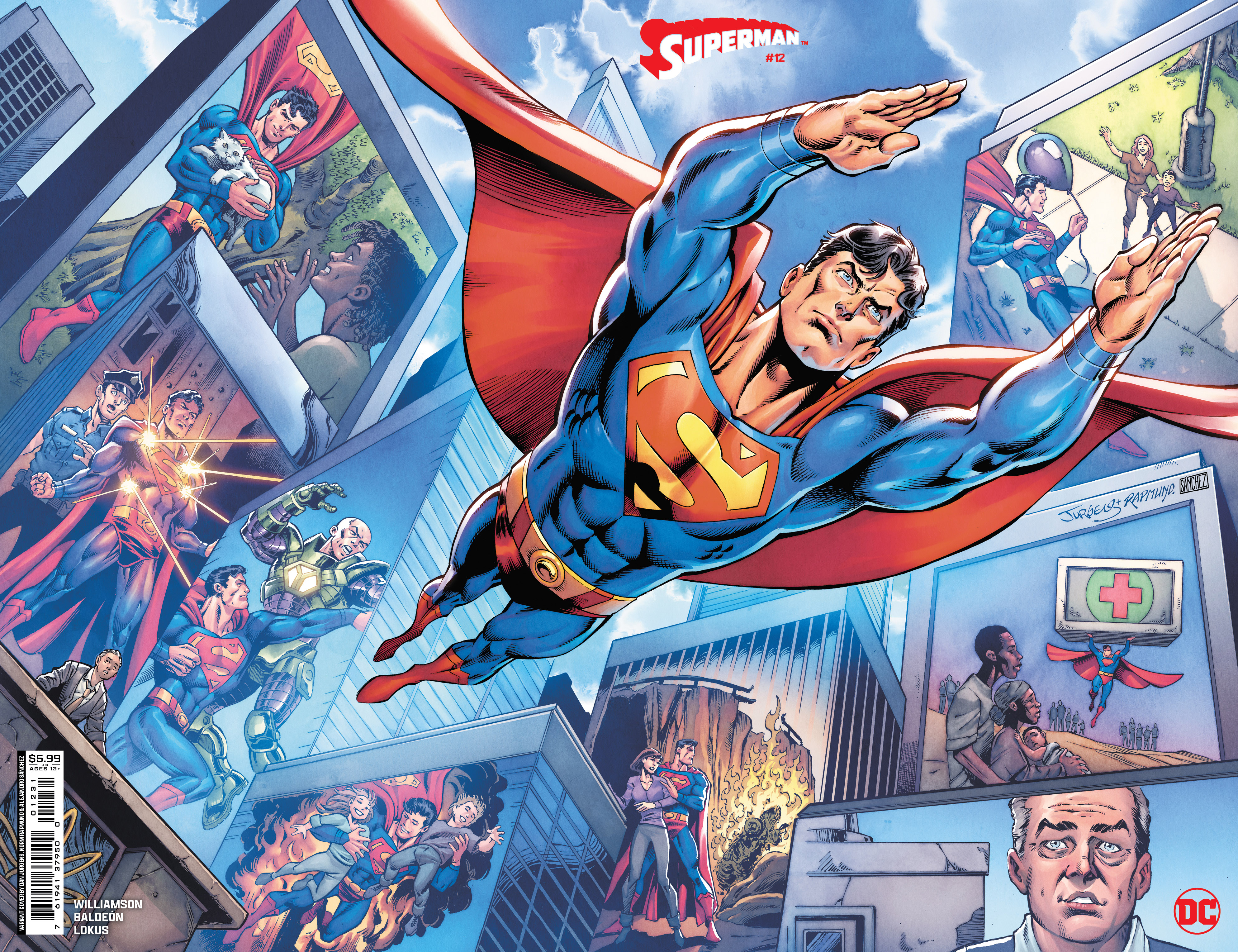 Superman #12 Cover D Dan Jurgens & Norm Rapmund Wraparound Card Stock Variant