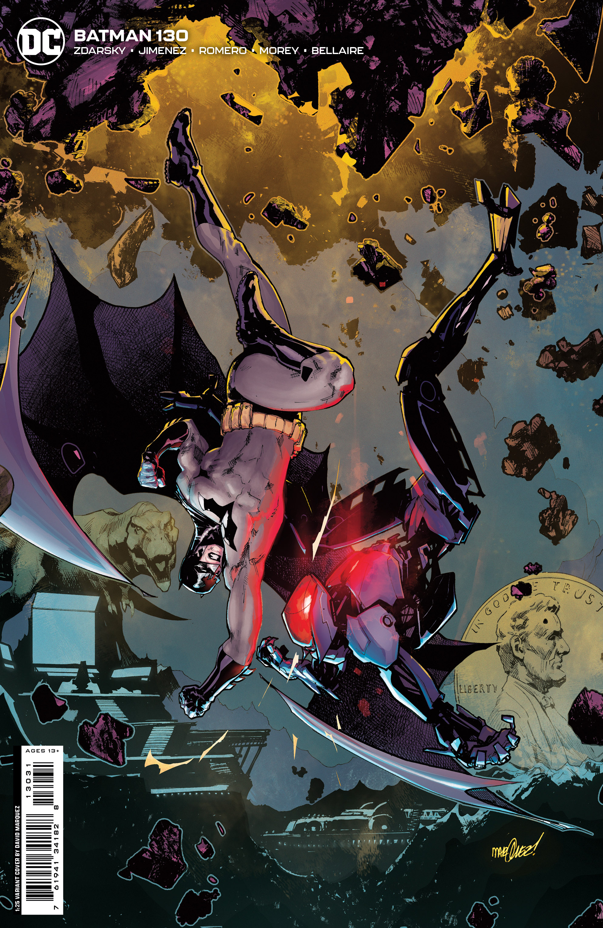 Batman #130 1 for 25 Variant David Marquez (2016)