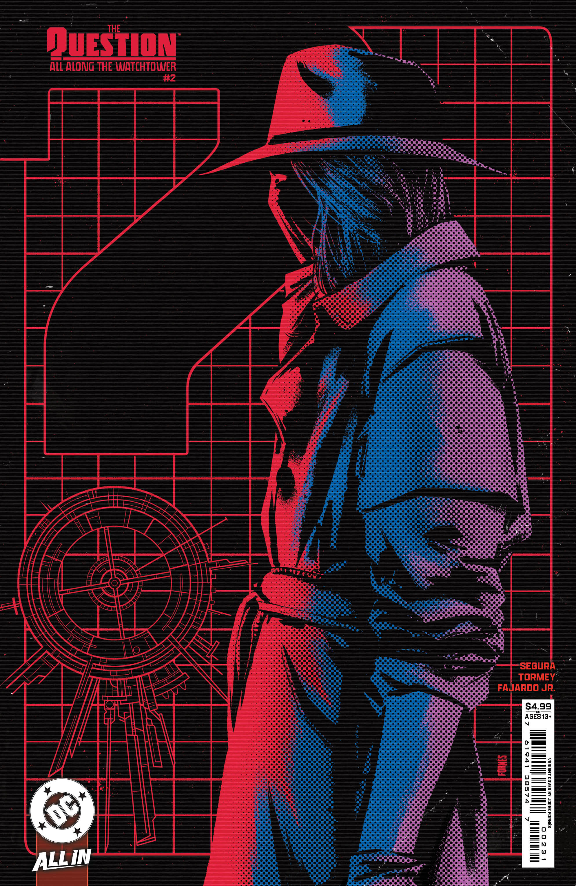 Question All Along the Watchtower #2 Cover B Jorge Fornes (Of 6)