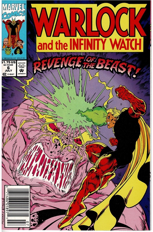 Warlock And The Infinity Watch #6 [Newsstand]-Very Fine