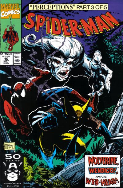 Spider-Man #10 (1990) [Direct]-Near Mint (9.2 - 9.8)