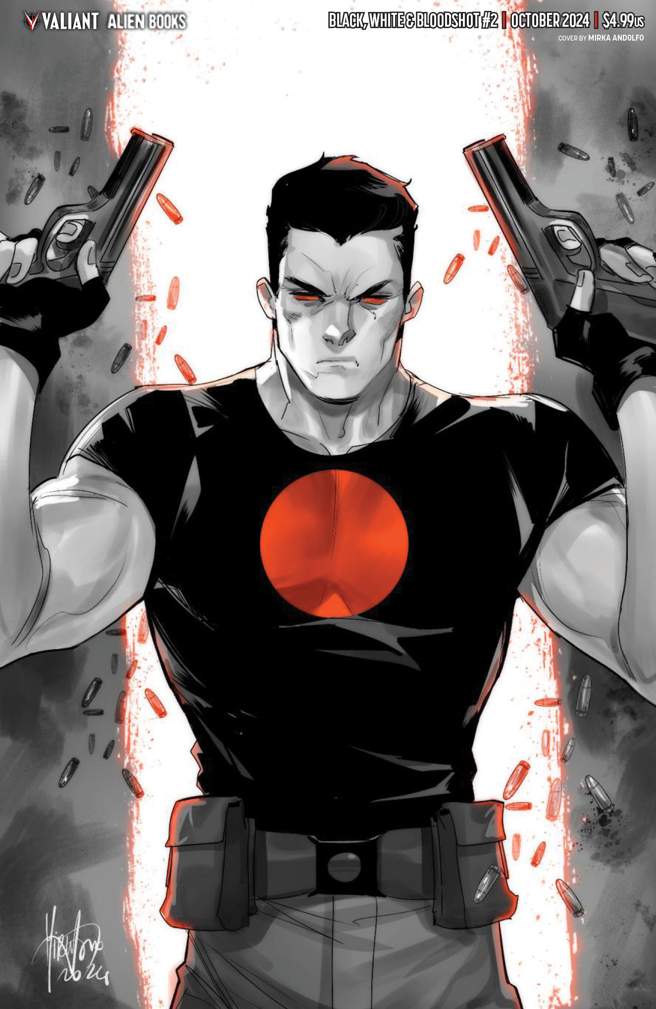 Black White & Bloodshot #2 Cover F 1 for 10 Incentive Andolfo Virgin (Mature) (Of 4)