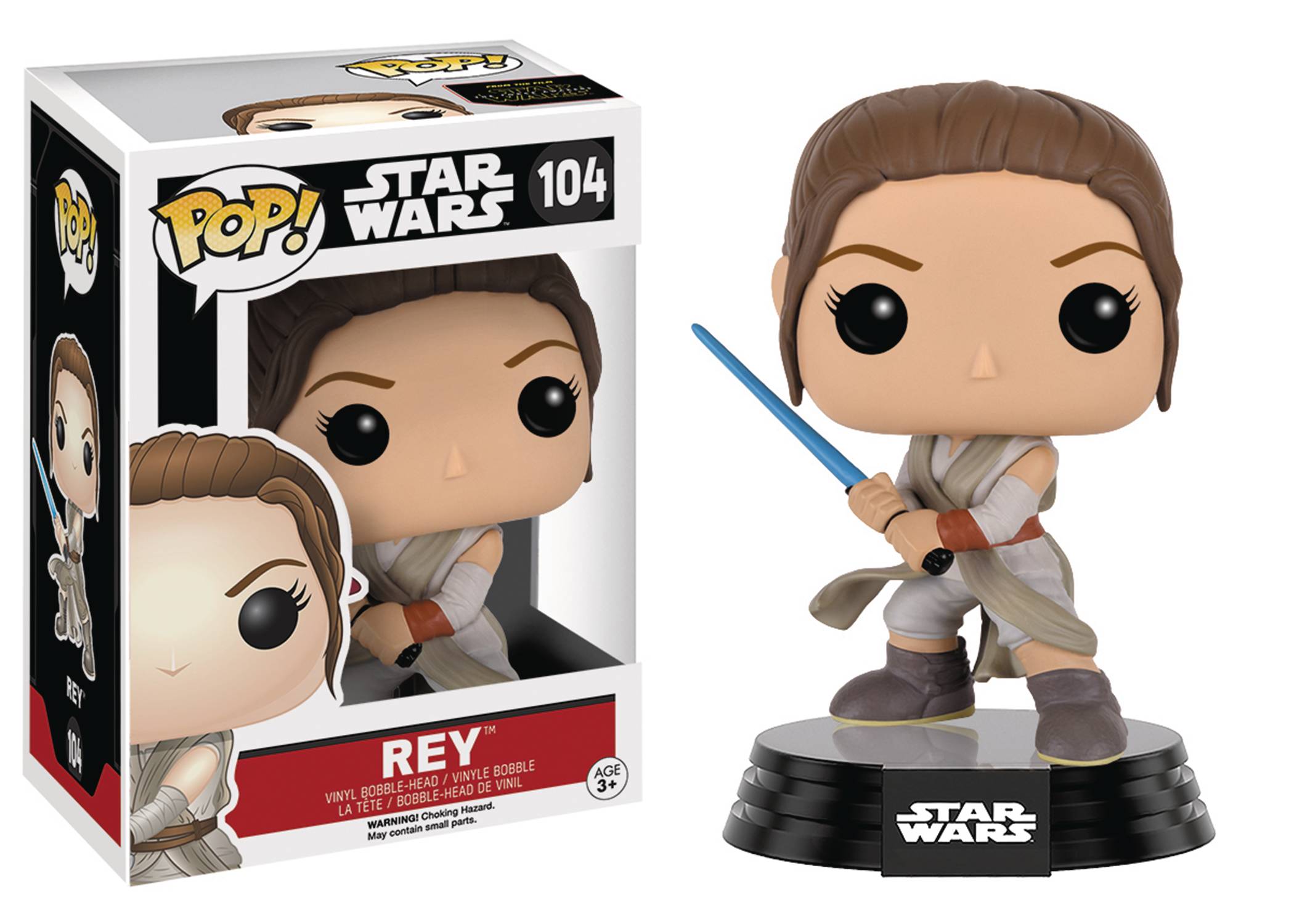 Pop Star Wars E7 Rey W/ Lightsaber Vinyl Figure