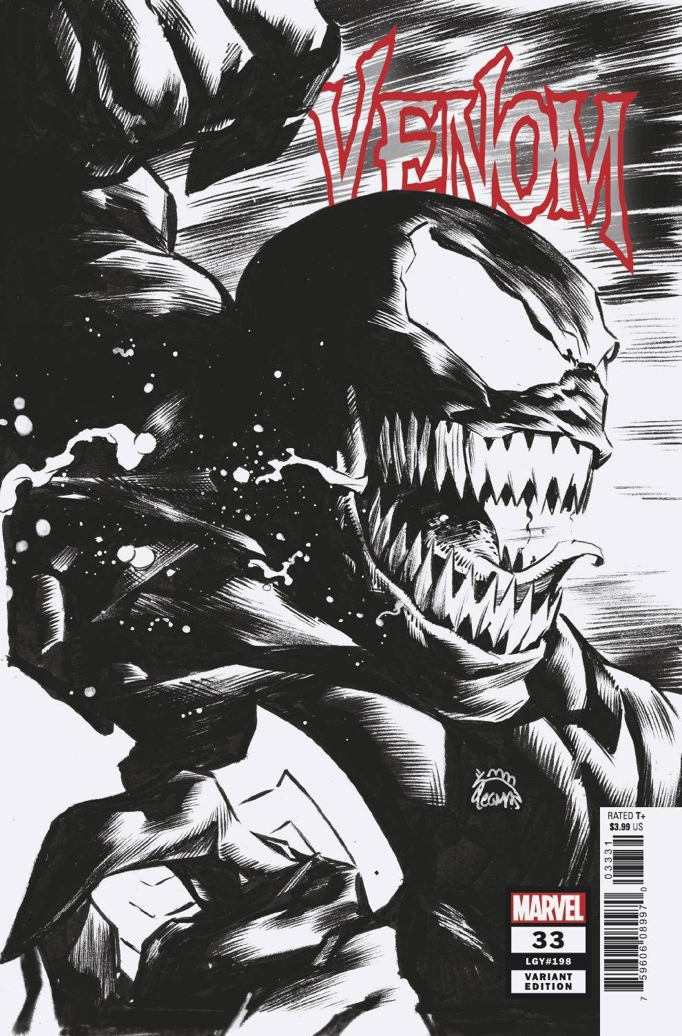 Venom #33 Stegman Sketch Variant King In Black (2018)