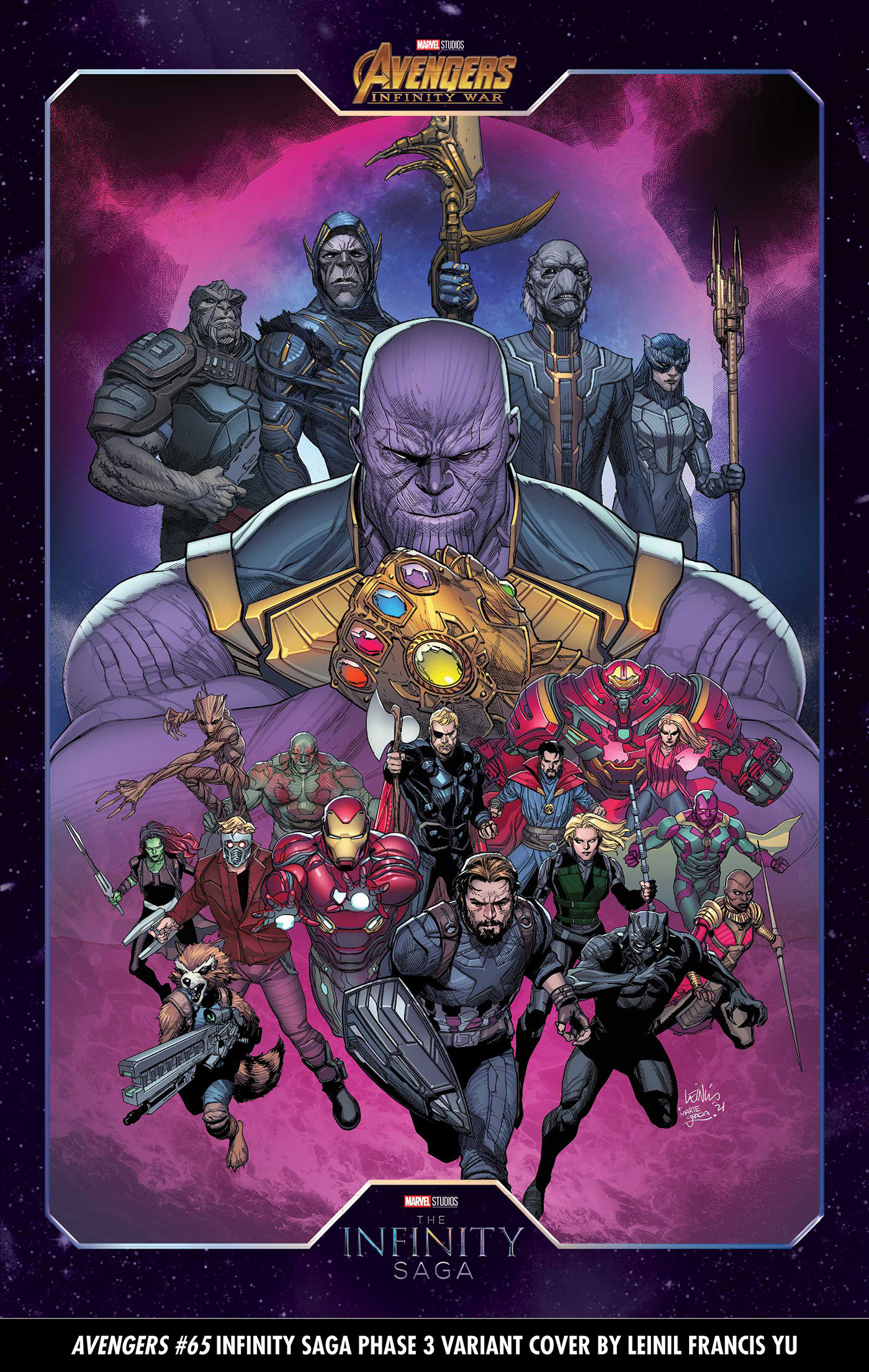 Avengers #65 Yu Mcu Phase 3 Variant (2018)