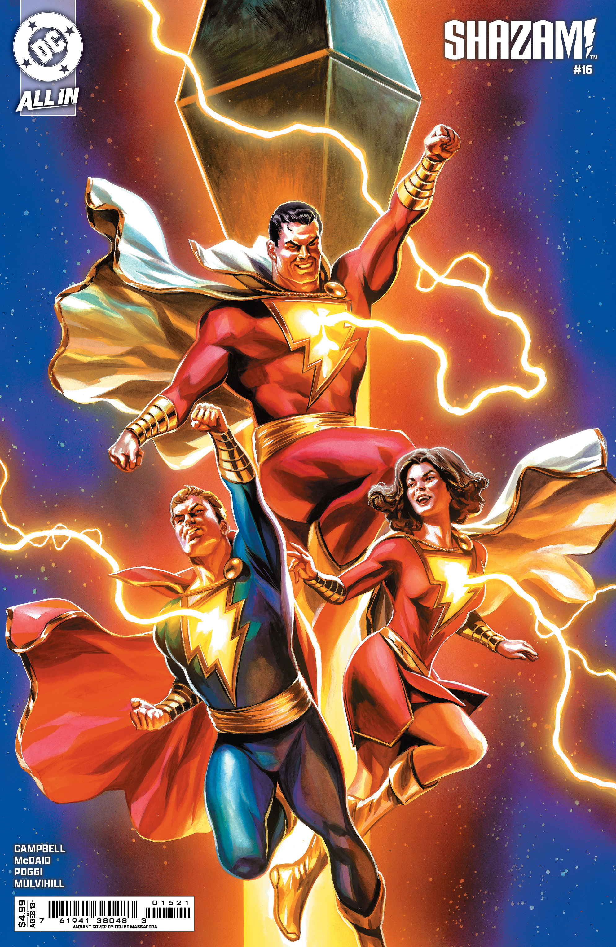 Shazam #16 Cover B Felipe Massafera Card Stock Variant