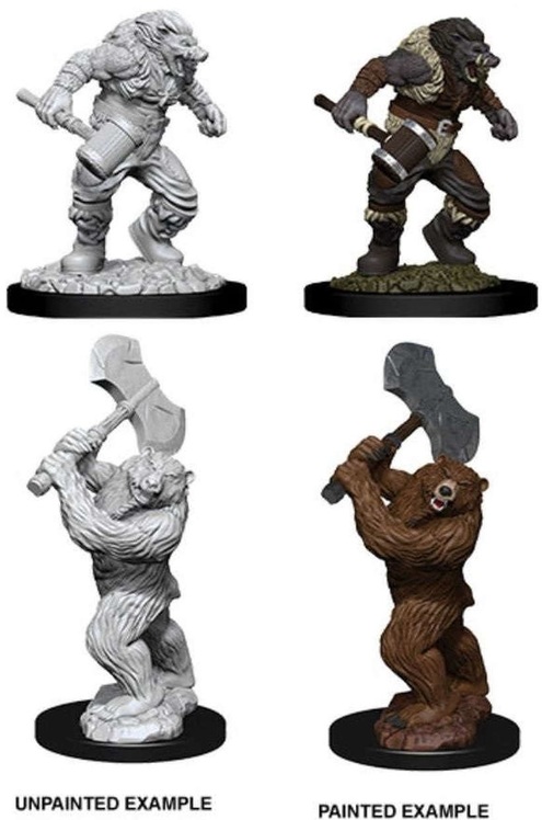 Dungeons & Dragons Nolzur`S Marvelous Unpainted Miniatures: W9 Wereboar & Werebear