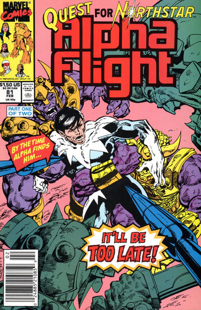 Alpha Flight #81-Near Mint (9.2 - 9.8)