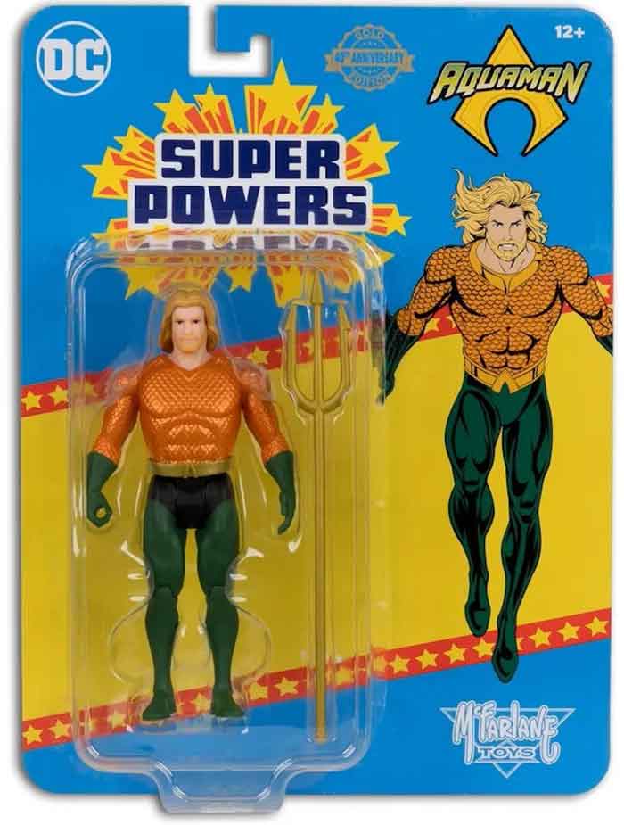 DC Super Powers Wave 9 Aquaman Gold Chase 4 1/2-Inch Scale Action Figure