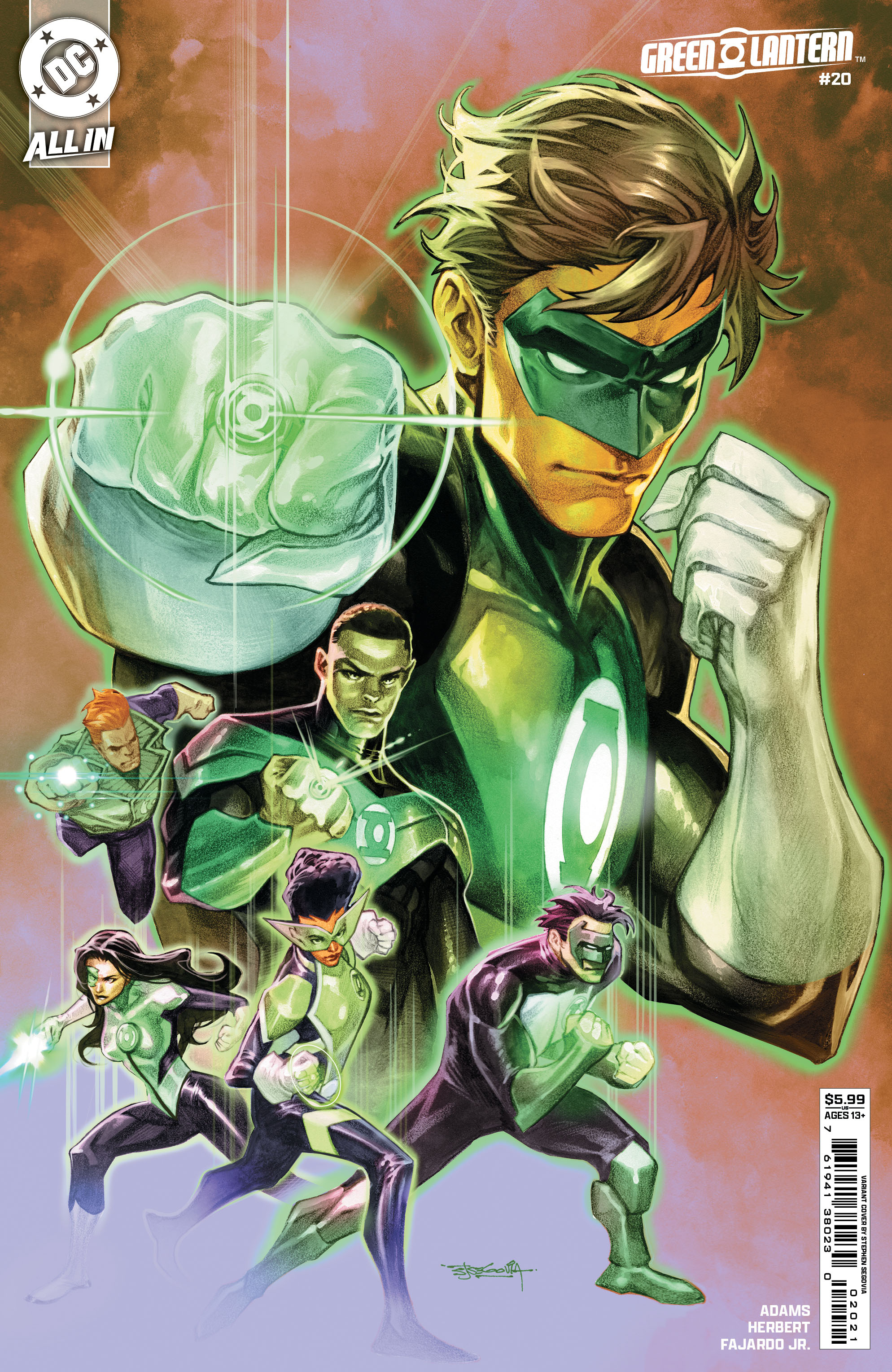 Green Lantern #20 Cover B Stephen Segovia Card Stock Variant