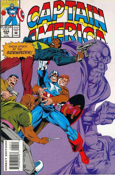 Captain America #424 [Direct Edition] - Nm- 9.2