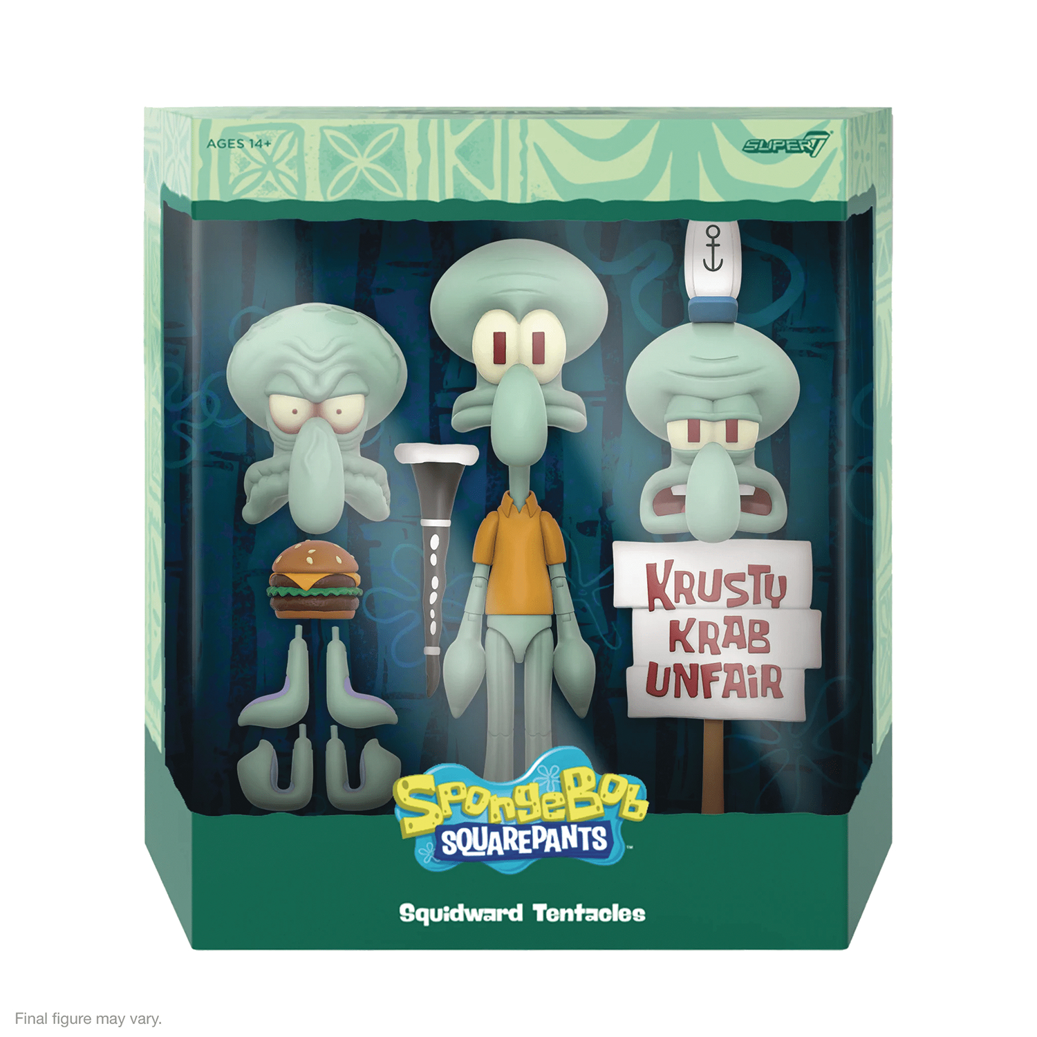 Spongebob Squarepants Ultimates W2 Squidward Action Figure