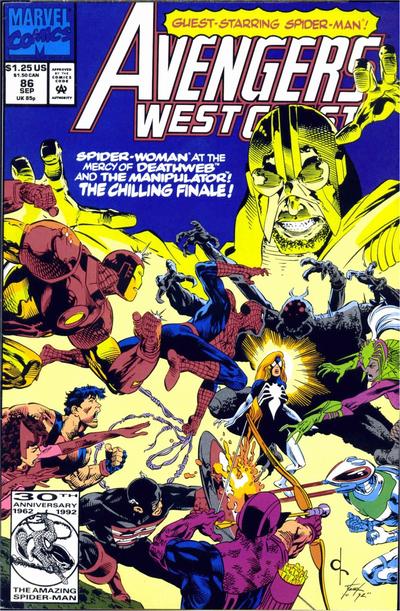 Avengers West Coast #86 [Newsstand]-Very Good (3.5 – 5)