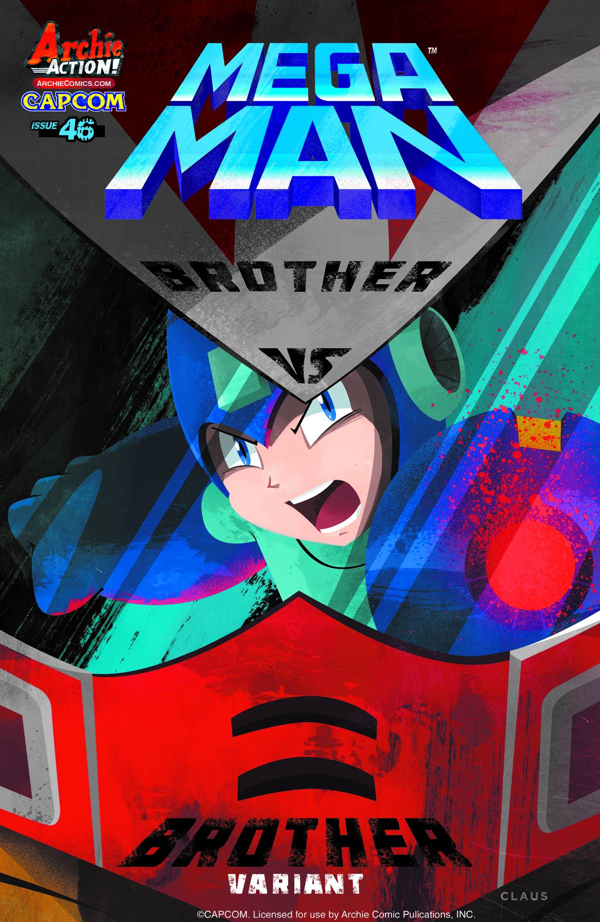 Mega Man #46 Brother Vs Brother Variant Cover