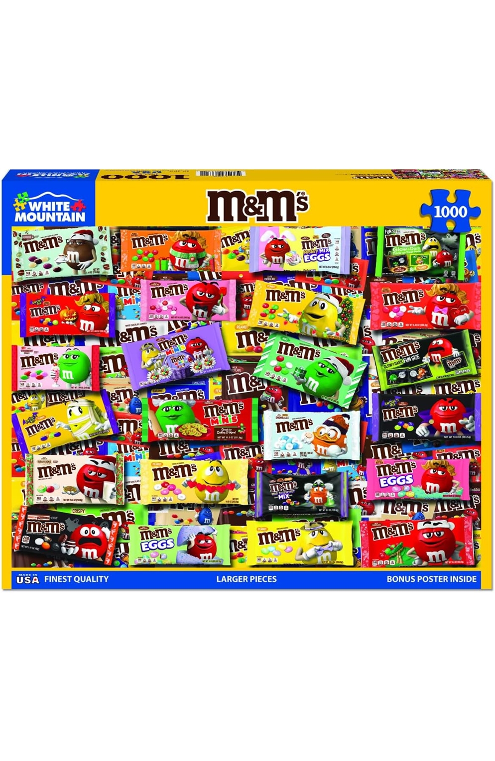 M&Ms (1789Pz) - 1000 Piece Jigsaw Puzzle