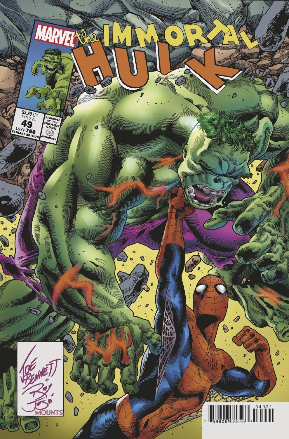 Immortal Hulk #49 Bennett Homage Variant (2018)