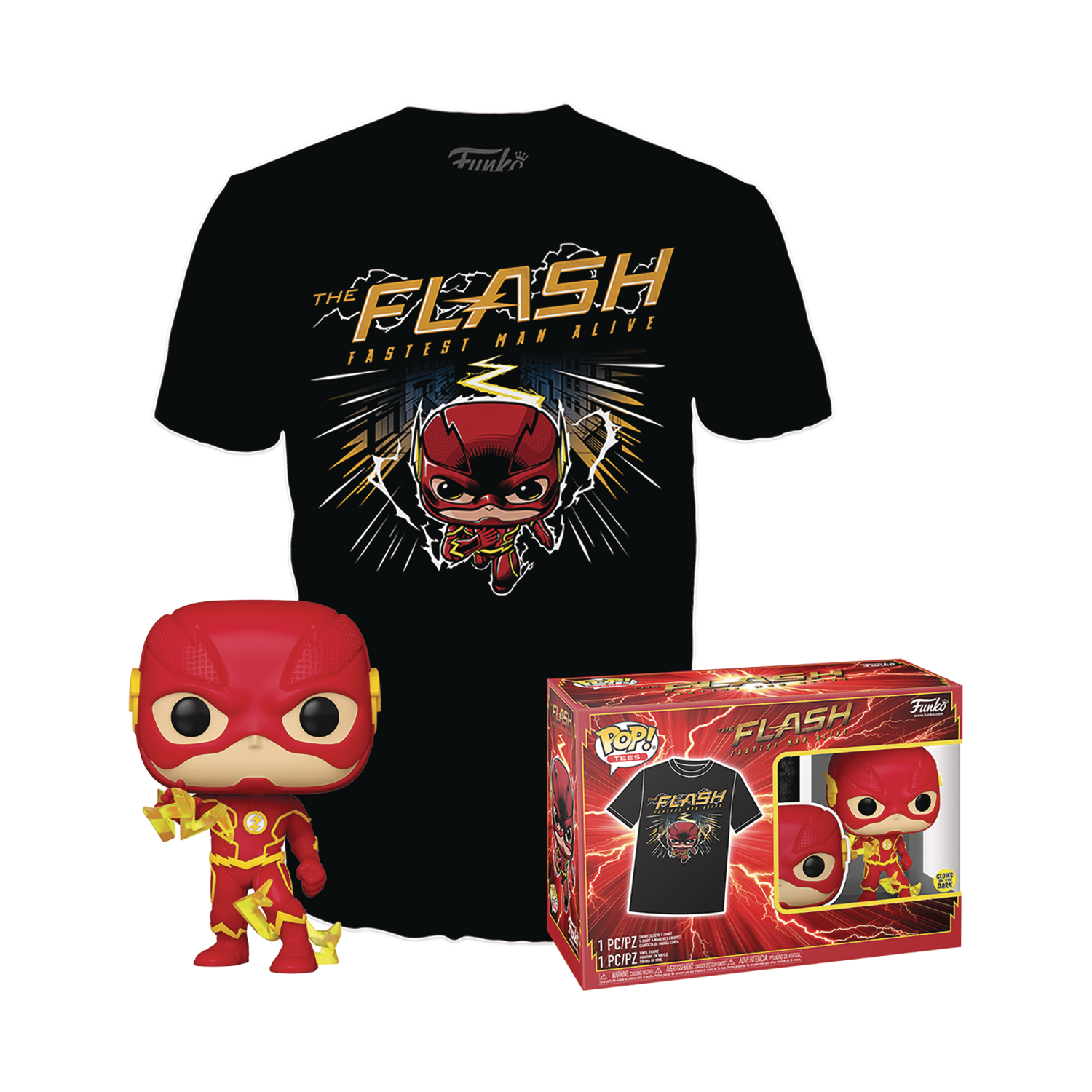 Pop & Tee DC the Flash T-Shirt XL 