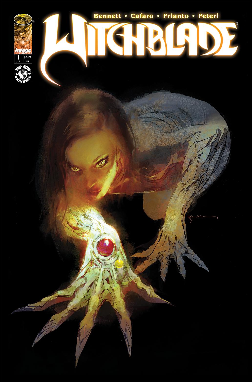 Witchblade #1 Cover G 1 for 100 Incentive Bill Sienkiewicz Variant (2024)