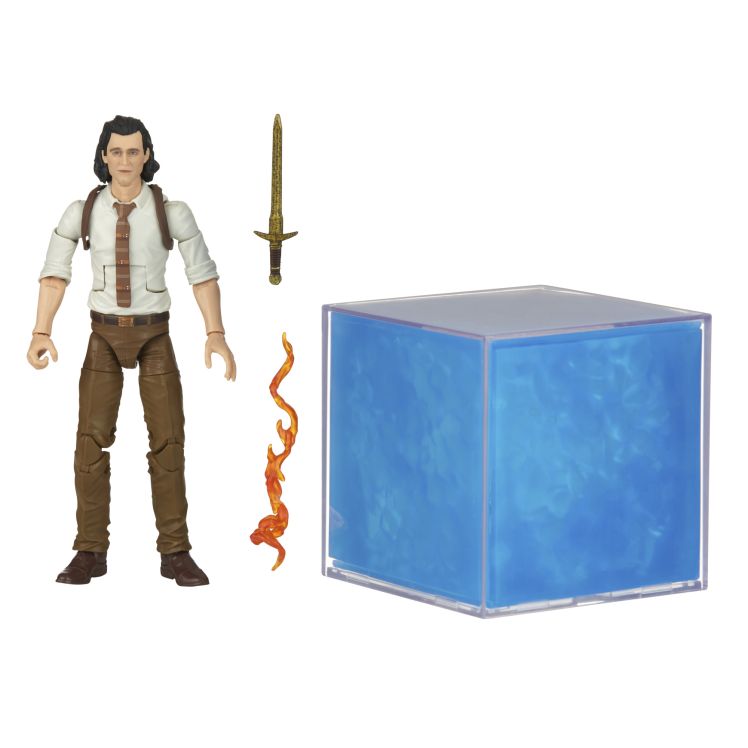 Marvel Legends Tesseract With Electronic Light Fx And Loki Action Figure